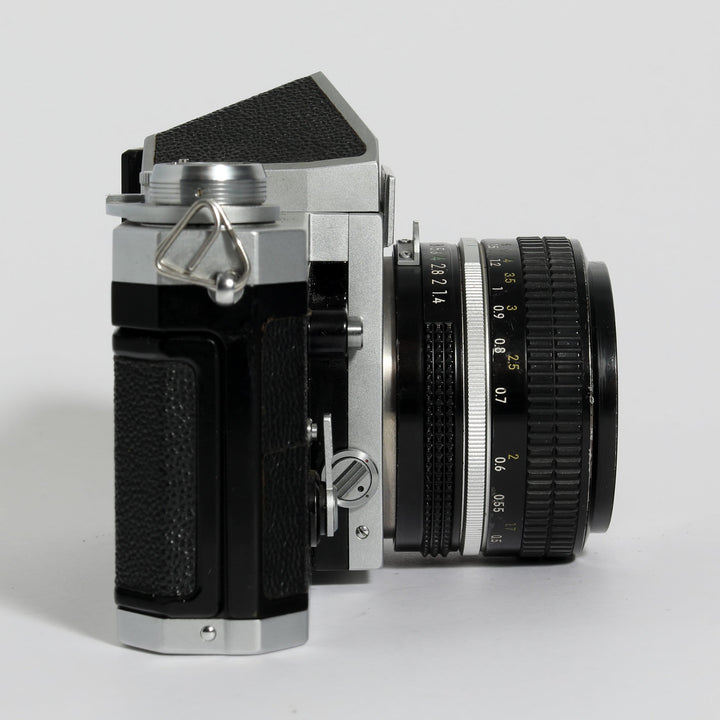 Nikon F Plain Prism with 50mm f/1.4 lens