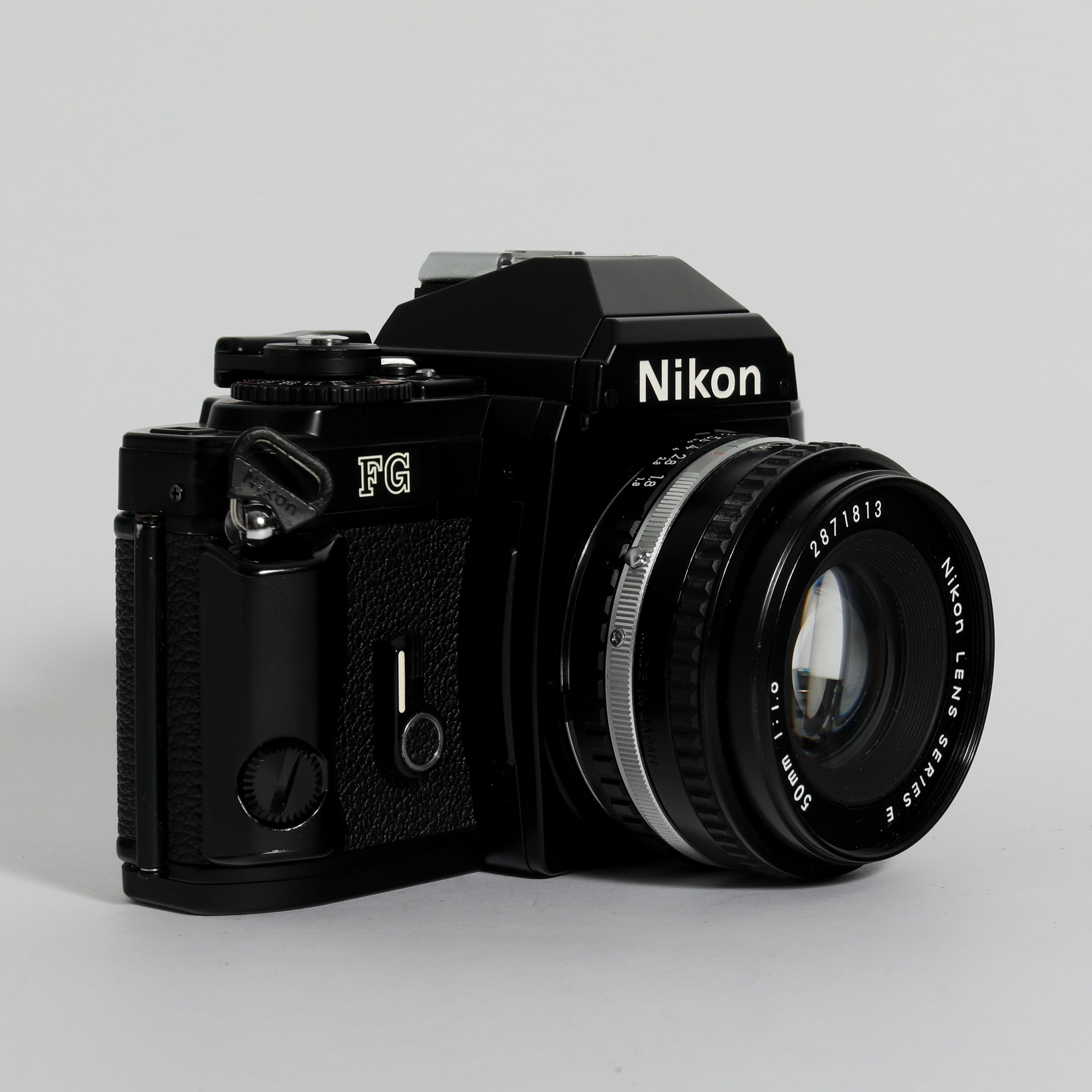 Nikon FG (Black) with 50mm f/1.8 Lens - NEW-IN-BOX – Film Supply Club