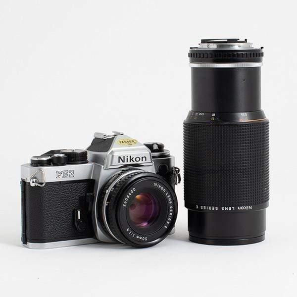 Nikon FE2 Kit with Nikon Series E 50mm f/1.8 and 70-200 f/4