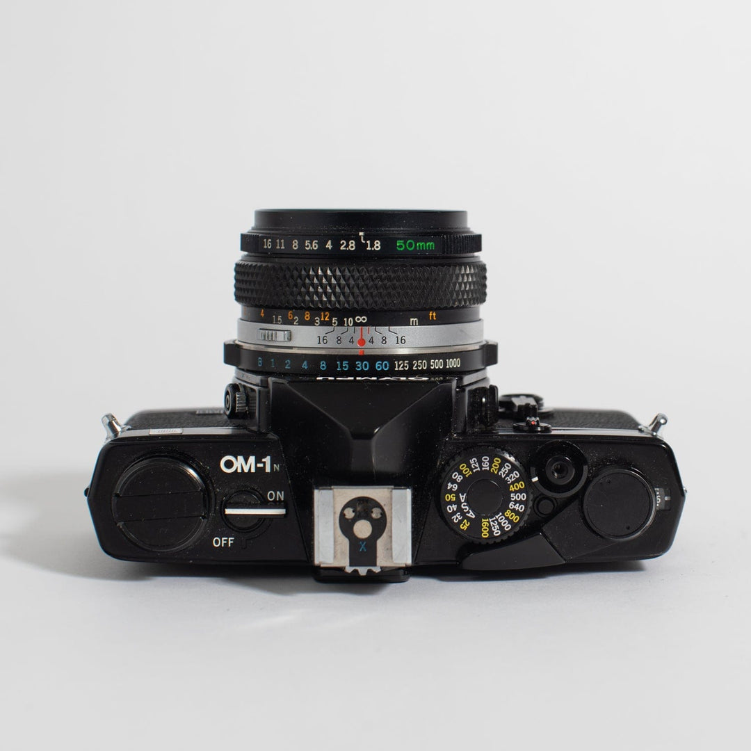 Olympus OM-1N Black with 50mm f/1.8 Lens
