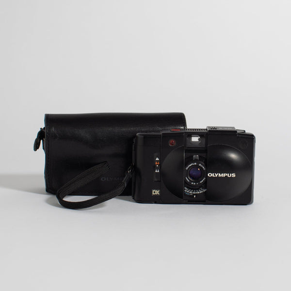 Olympus XA3 with camera pouch and A11 flash in original flash packagin