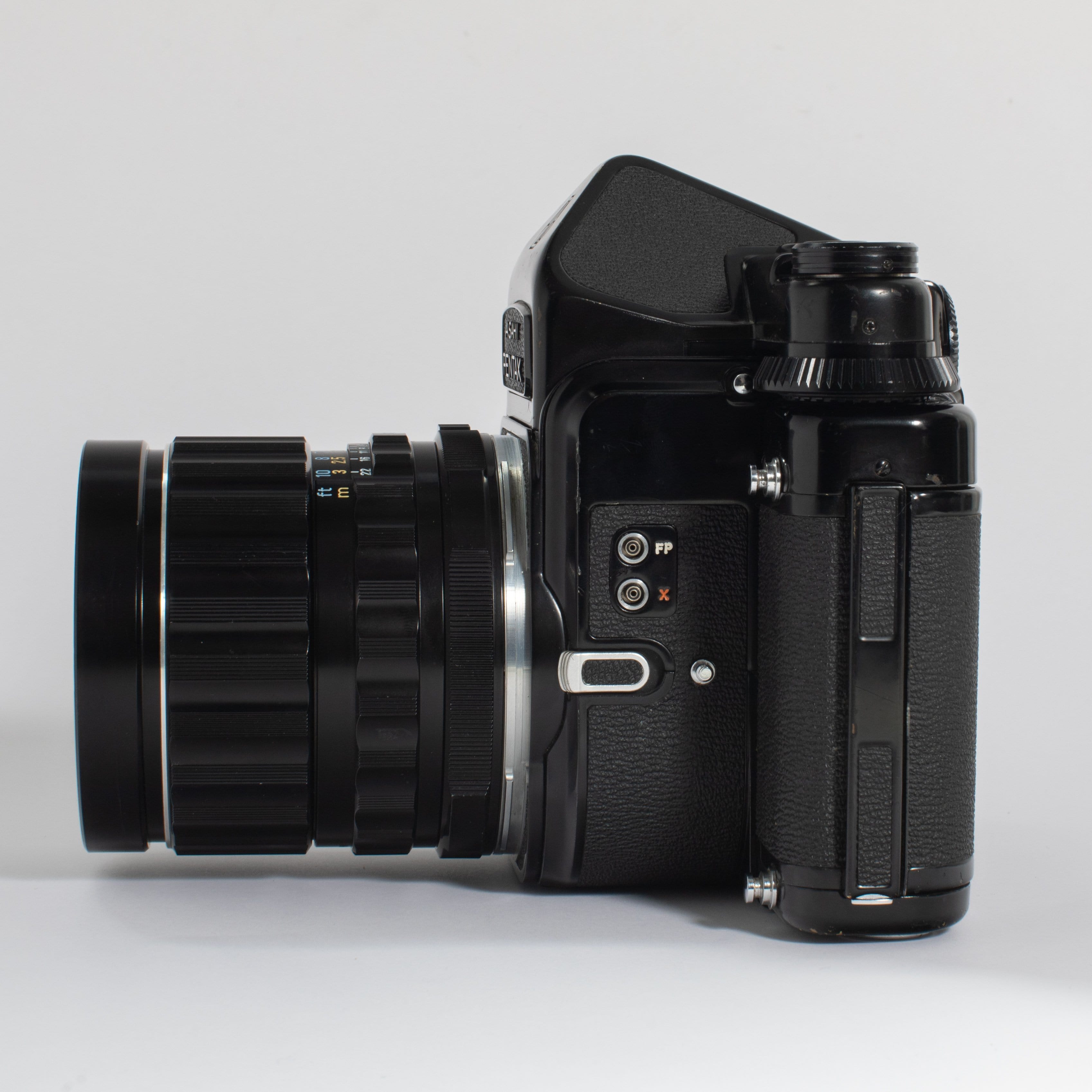 Asahi Pentax 6x7 MLU with 75mm f/4.5 Lens and TTL Prism Asahi Pentax 6x7 MLU with 75mm f/4.5 Lens and TTL Prism