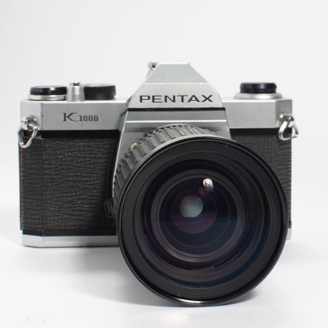 Pentax K1000 with 28mm f/2.8 & 35-105mm f/3.5 KIT