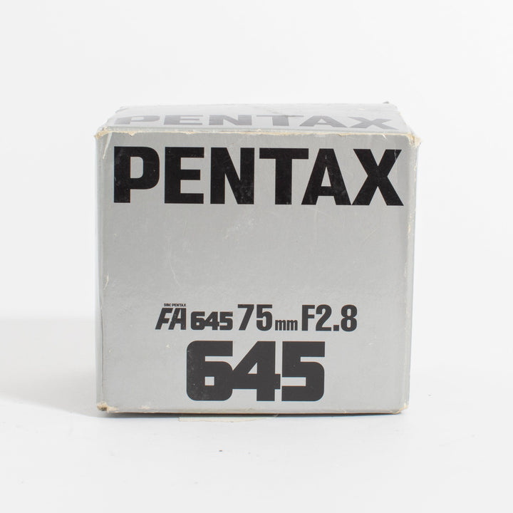 Pentax 645NII with SMC Pentax-FA 75mm f/2.8 Lens