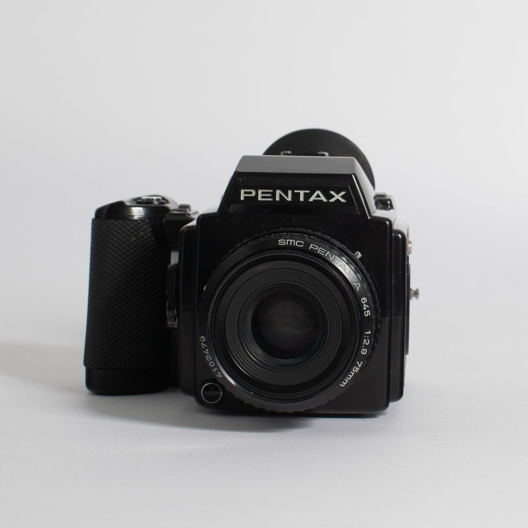 Pentax 645 with a SMC Pentax-A 75mm f/2.8 Lens