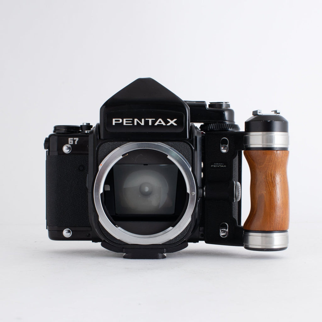 Pentax 67 with Wooden Handle – Film Supply Club Pentax 67 with Wooden Handle – Film Supply Club