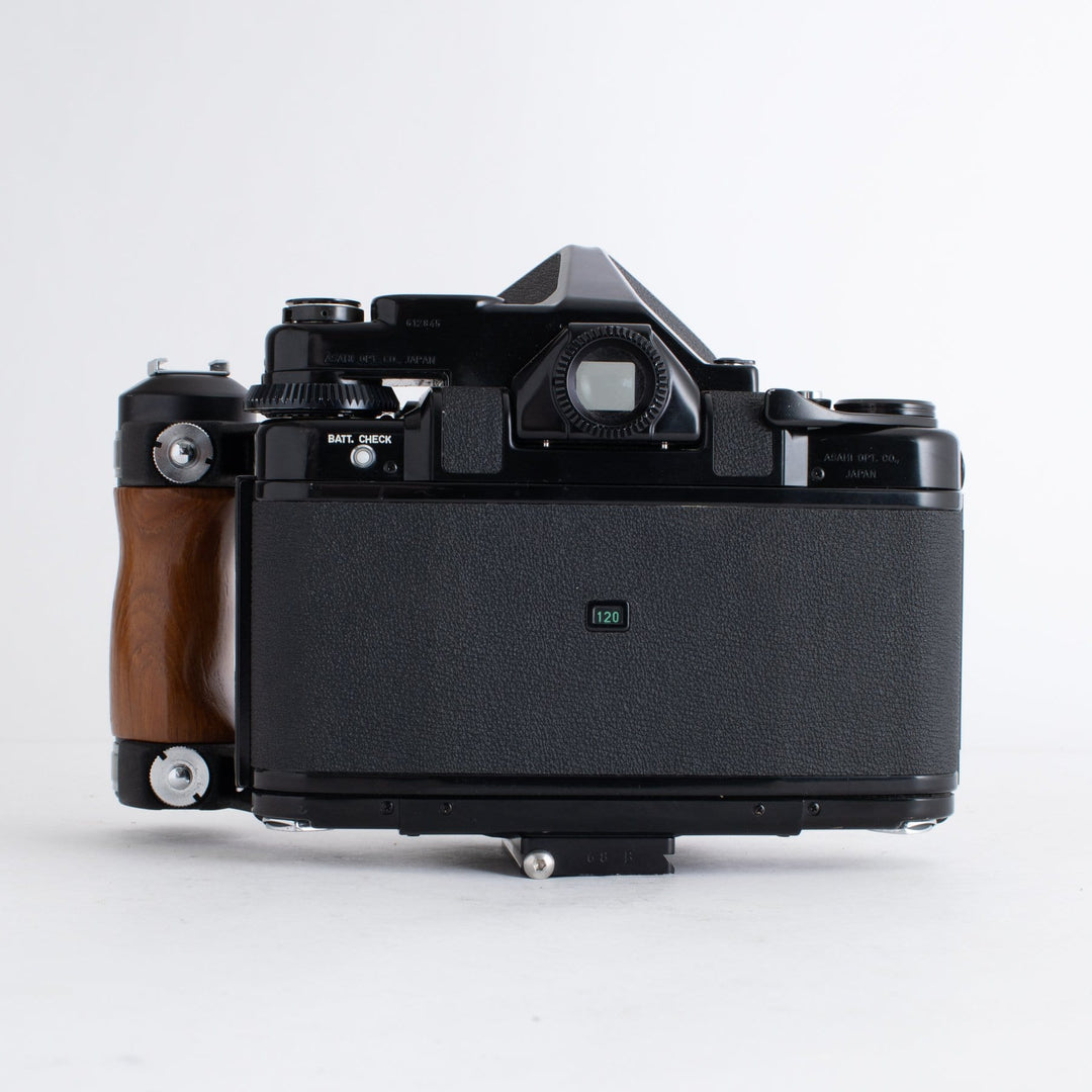 Pentax 67 with Wooden Handle