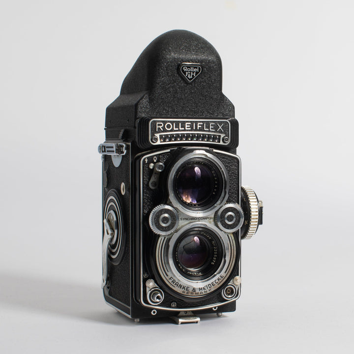 Rolleiflex 3.5F, 75mm Zeiss Planar, with Eye-Level Prism