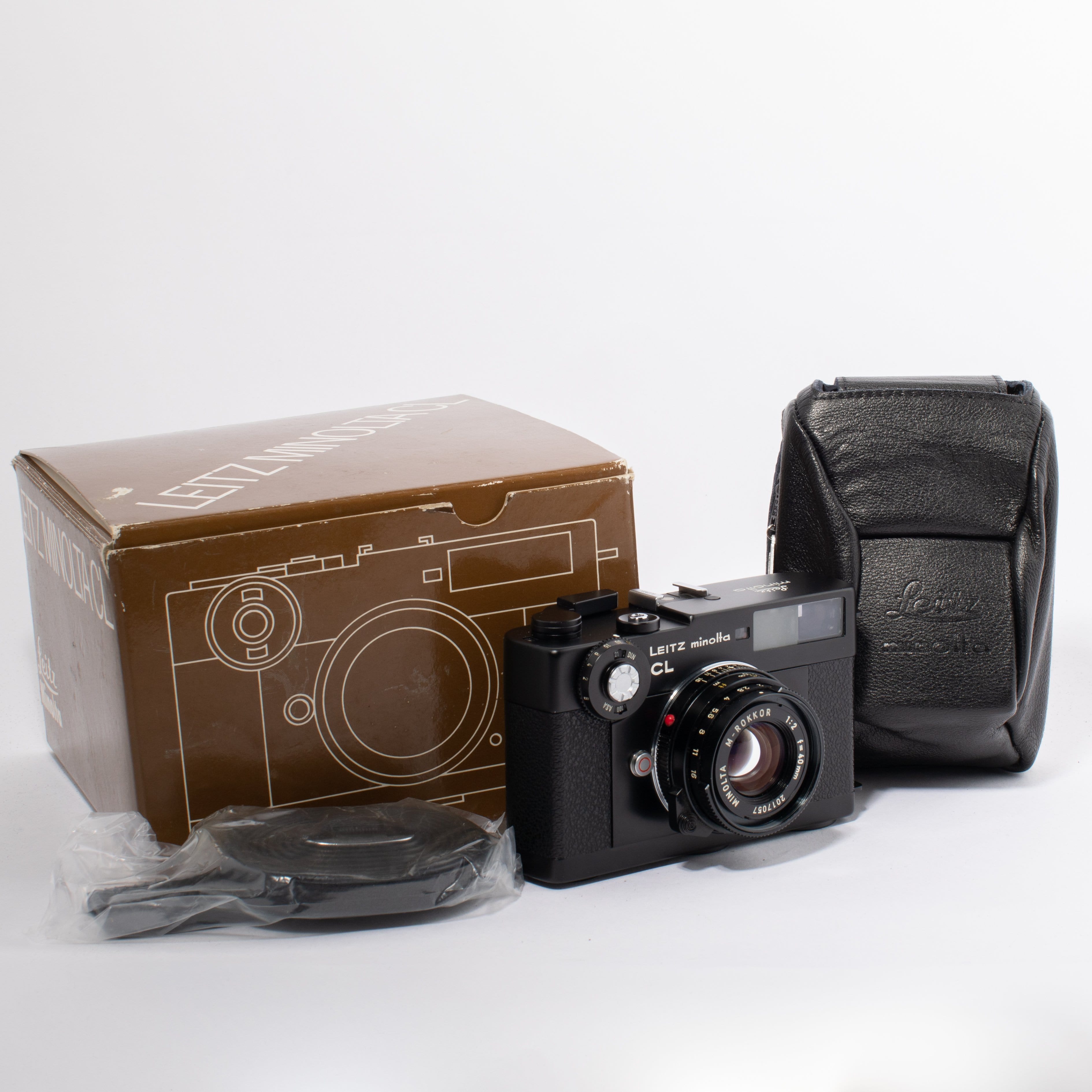 RARE - Near Mint In-Box Leica Leitz Minolta CL + M-Rokkor 40mm F/2 Camera  Set
