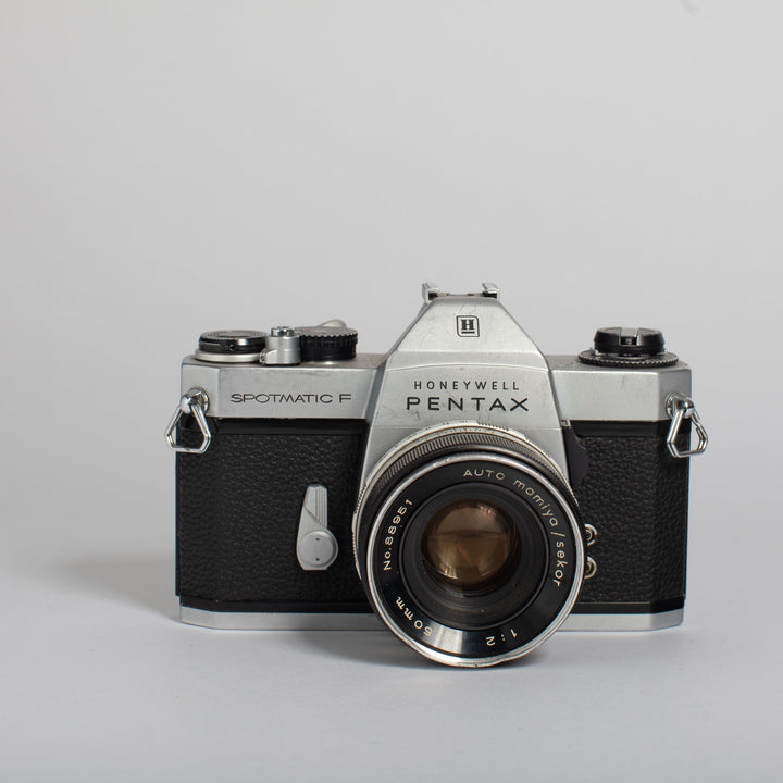 Pentax Spotmatic F with 50mm F/2 Mamiya Sekor Lens