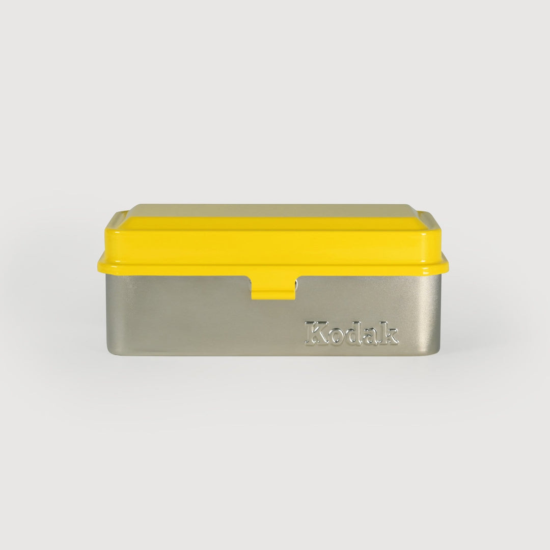 Kodak Steel 120/135 Film Case (Yellow Lid/Silver Body)